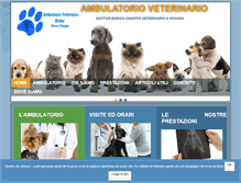 Tablet Screenshot of ambulatorioveterinariochiappo.com